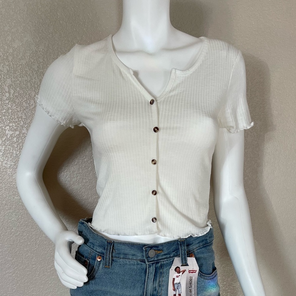 Ambiance Crop Tank Top  Size S NWOT